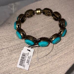Chico's Turquoise and Gold Bracelet
